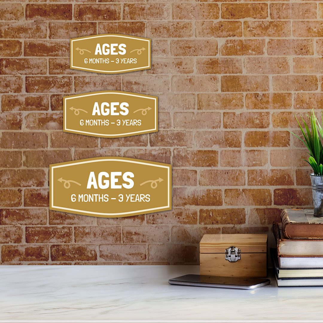 Fancy Plus Ages 6 Months – 3 Years Wall or Door Sign
