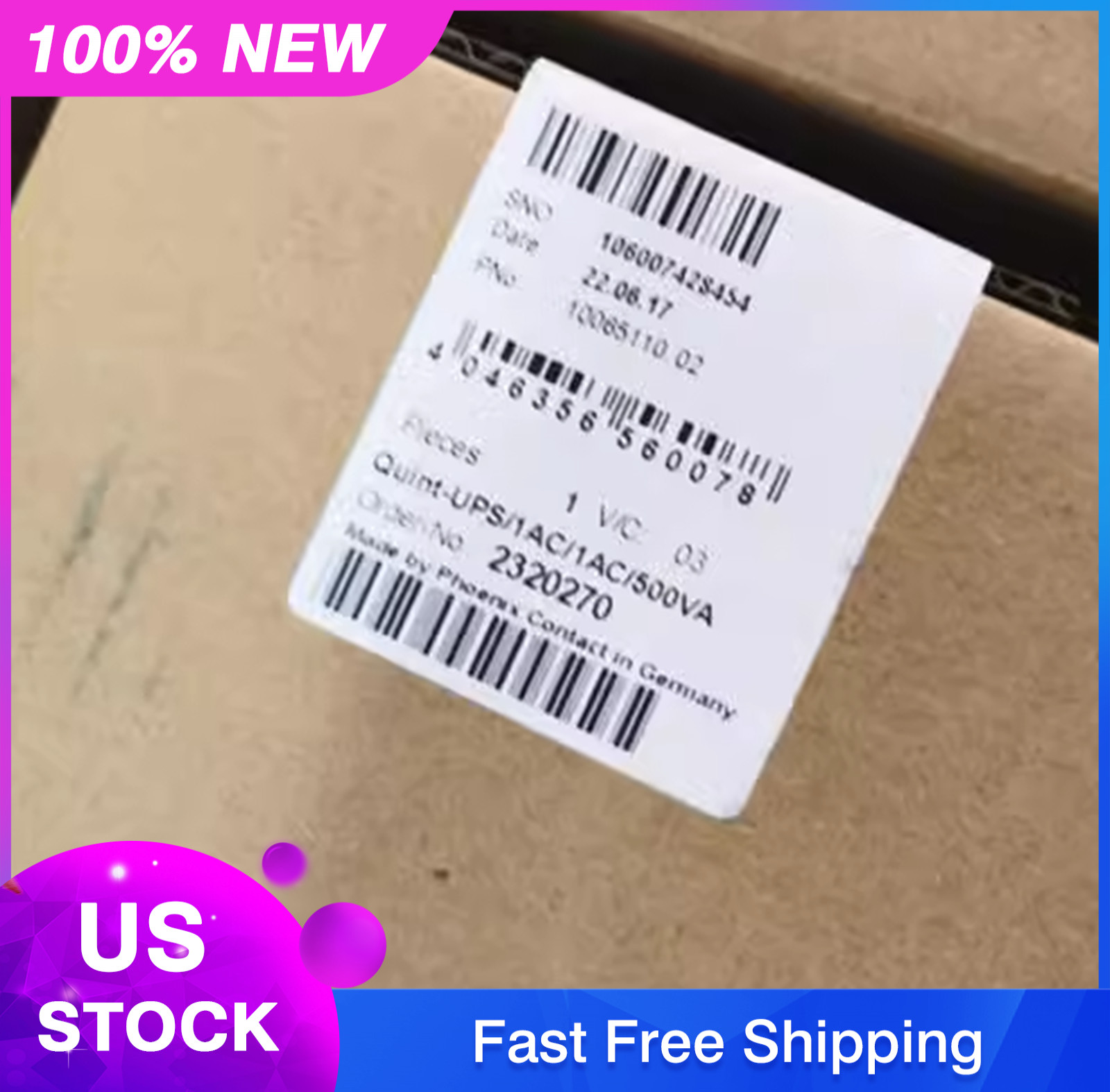 NEW PHOENIX QUINT-UPS/1AC/1AC/500VA 2320270 Power Supply
