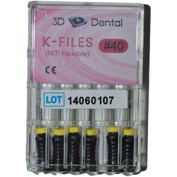 House Brand K-Files Ni-Ti 31mm #60 6/Box Nickel-Titanium