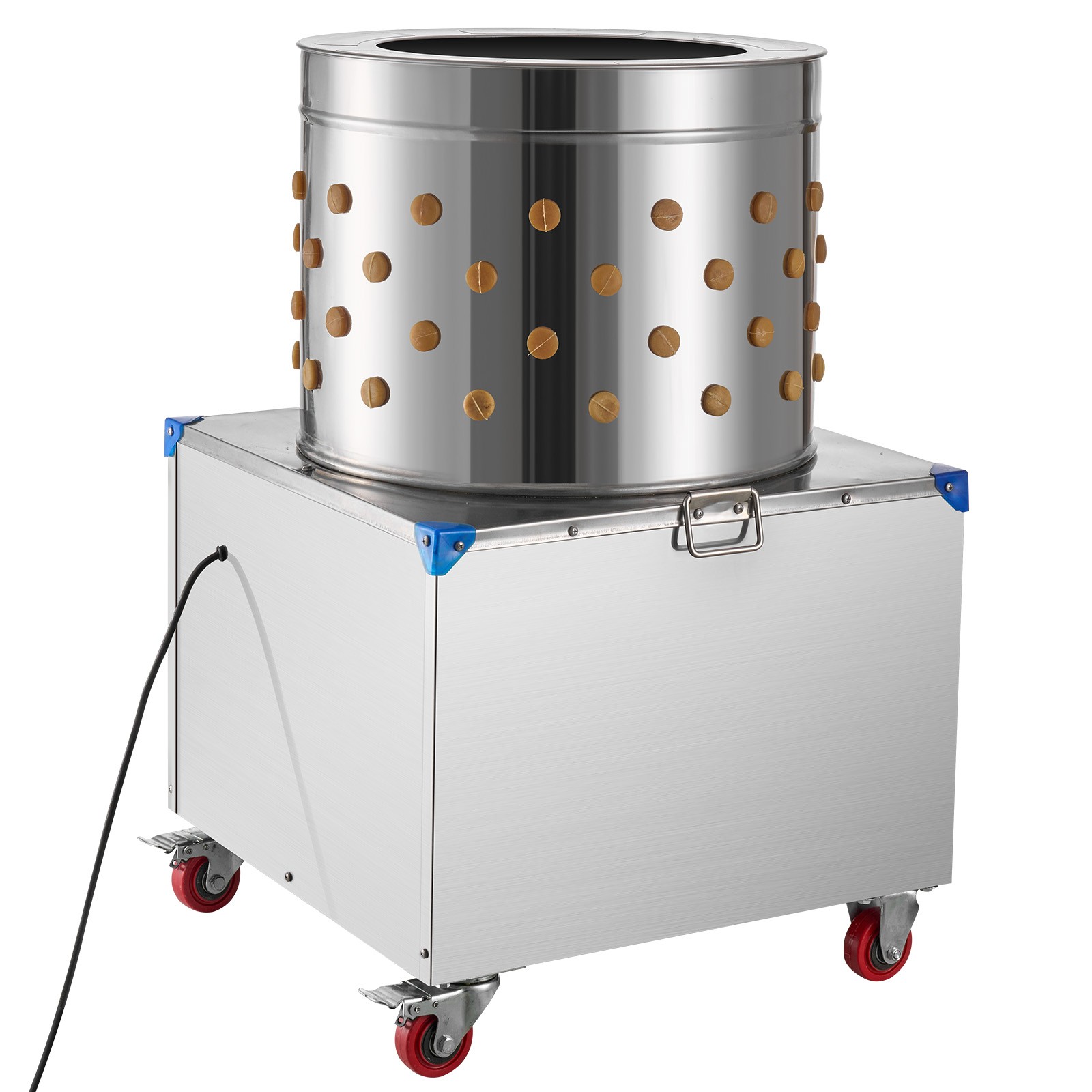 VEVOR 19.7″ Electric Chicken Plucker Machine 1500W & 275RPM 106 Fingers & Wheels