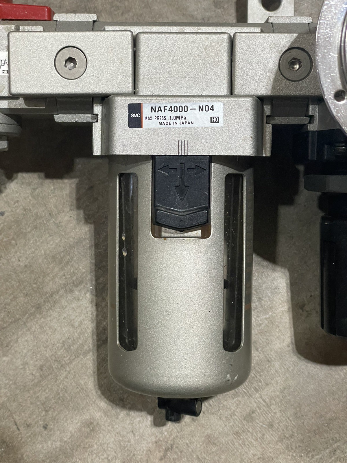 SMC NAV4000-N04-5DZ , NAF-4000-N04 , NVHS-N04-X116 , SMC PRESSURE MPA – USED