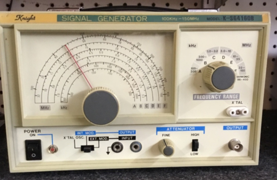 Knight Signal Generator model K-Sg4160B 100KHz – 150 MHz Working Condition