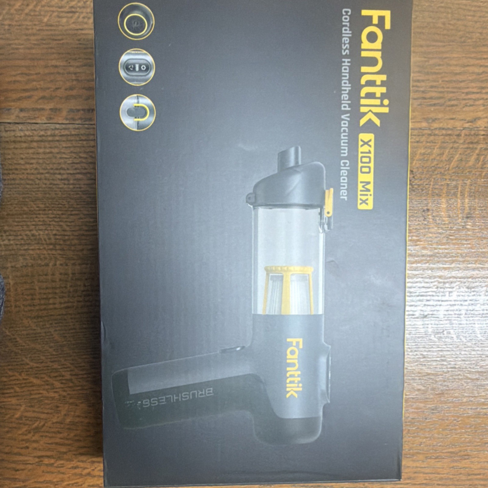Fanttik X100 Mix Cordless Bagless Handheld Vacuum, Crevice Tool, Brush
