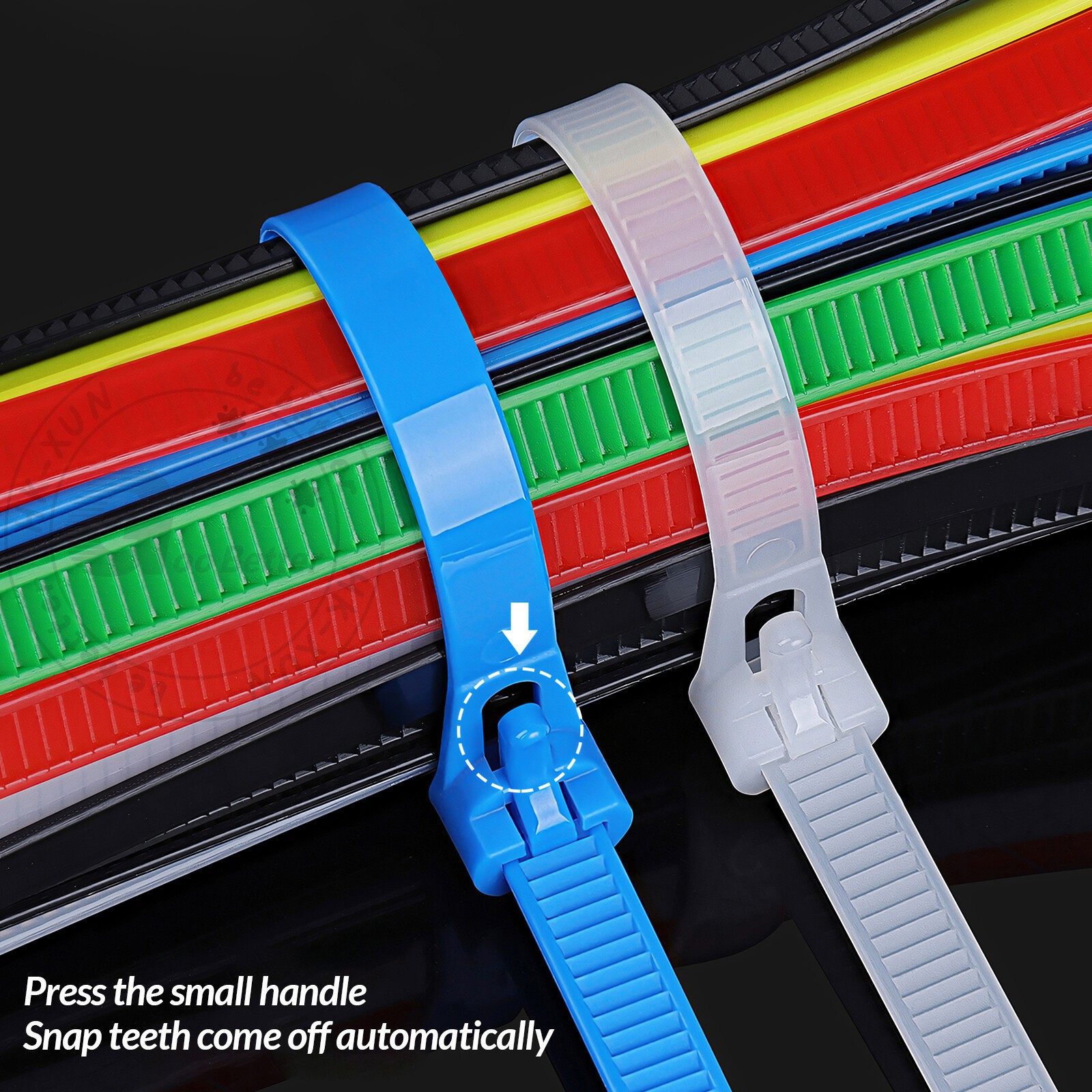 Nylon Cable Ties Releasable Plastic Zip Tie Wraps Reusable 3.6 mm – 7.5 mm Width