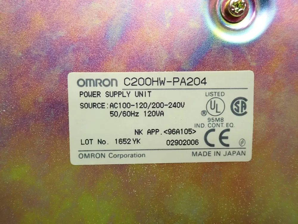 OMRON SYSMAC C200 POWER SUPPLY MODULE ,3PCS C200HW-PA204