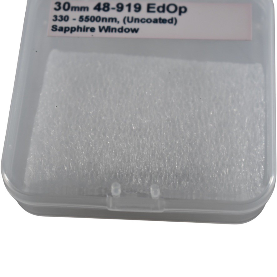 NEW Edmund Optics 48-919 30mm Uncoated Sapphire Optical Window 330-5500nm