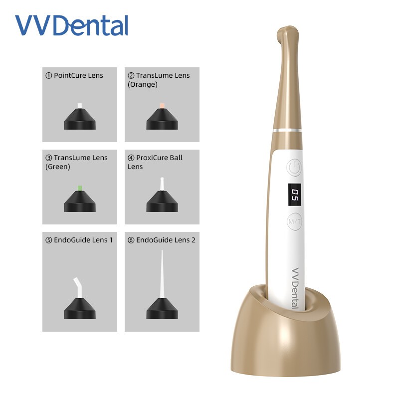 Dental Wireless Cordless LED Curing Light 1 Second Resin Cure Lamp 2 Mode 2500mw