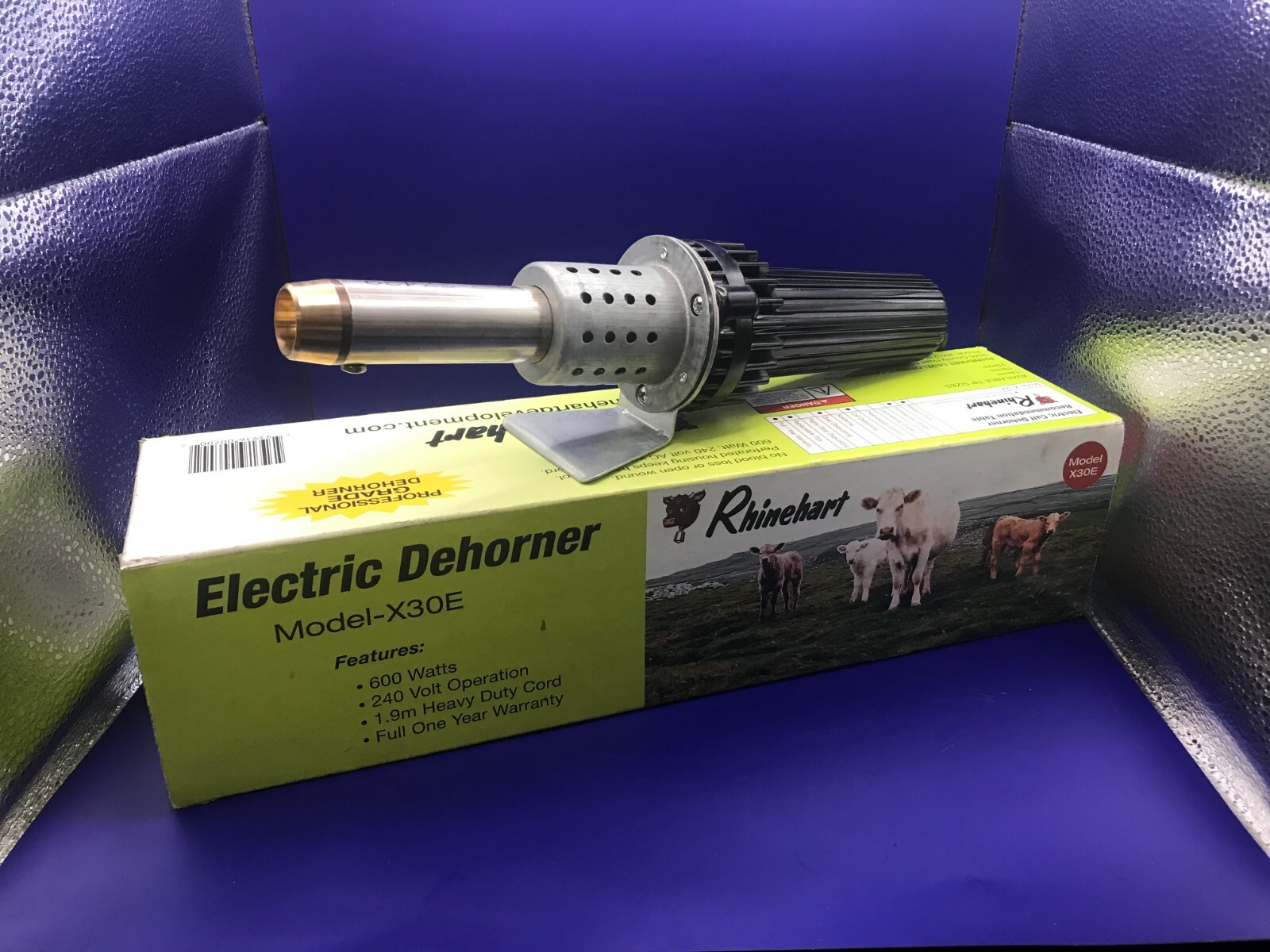 Rhinehart Factory Direct Electric Dehorner X30E, 00700 19MM Tip, 240 VOLT