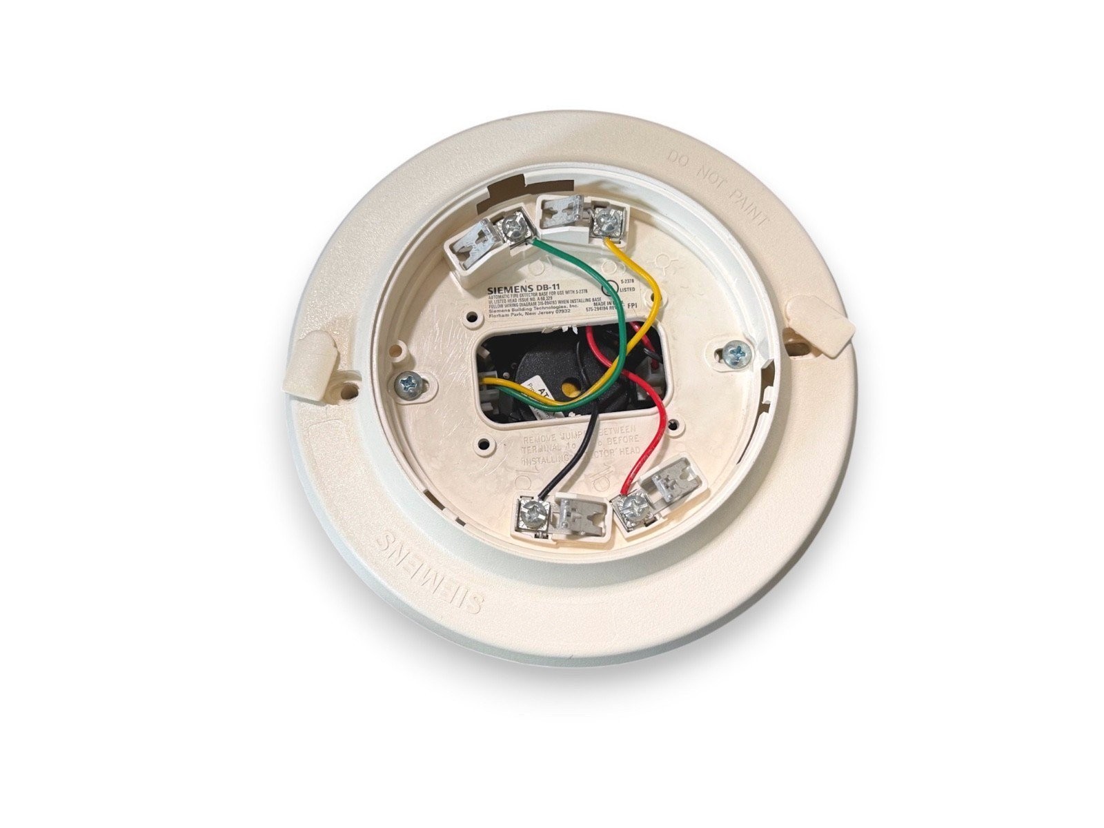 Siemens ADBI-60 DB-11 Fire Alarm Audible Detector Base