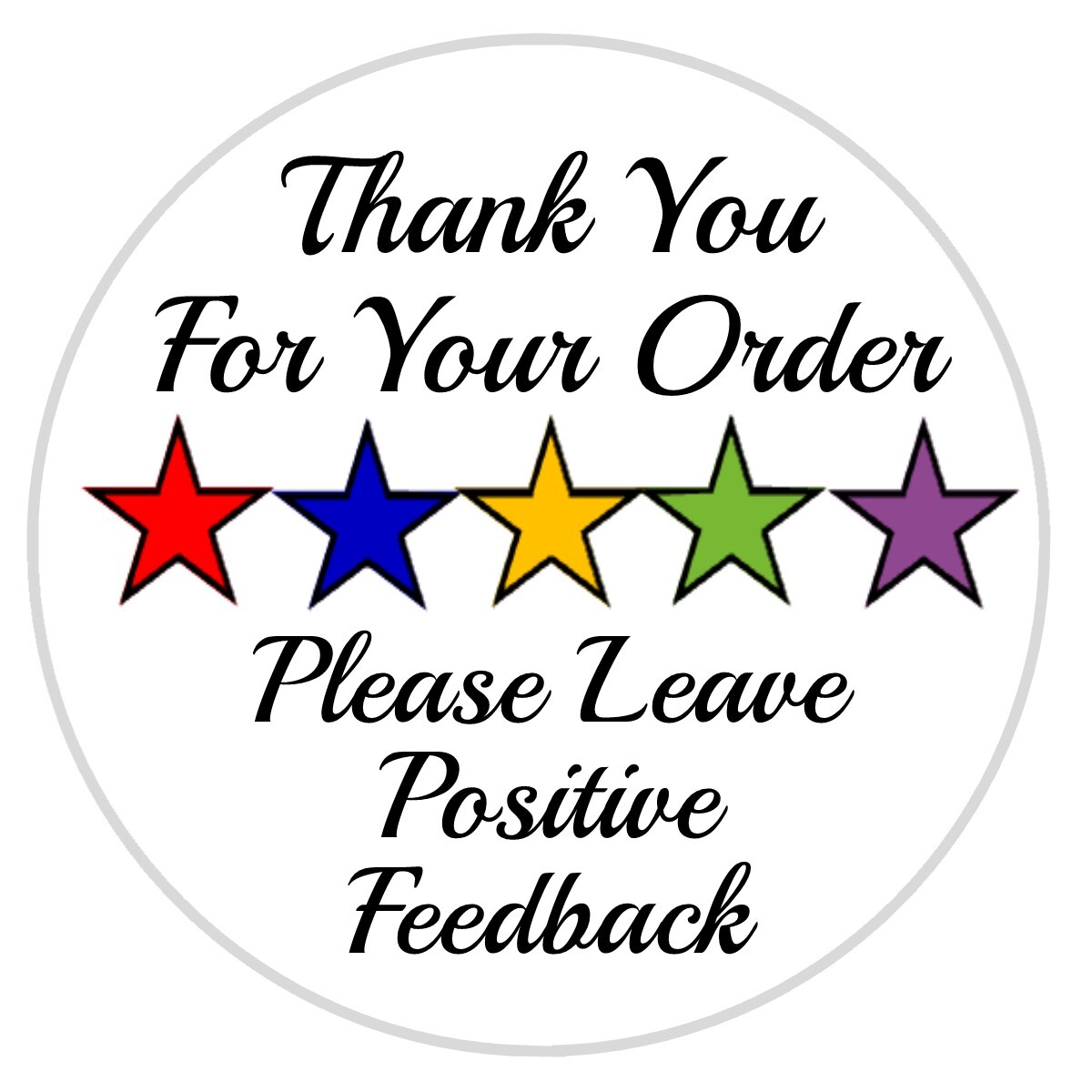 Thank You For Your Purchase Labels – Multiple Sizes – Great for Online Sellers