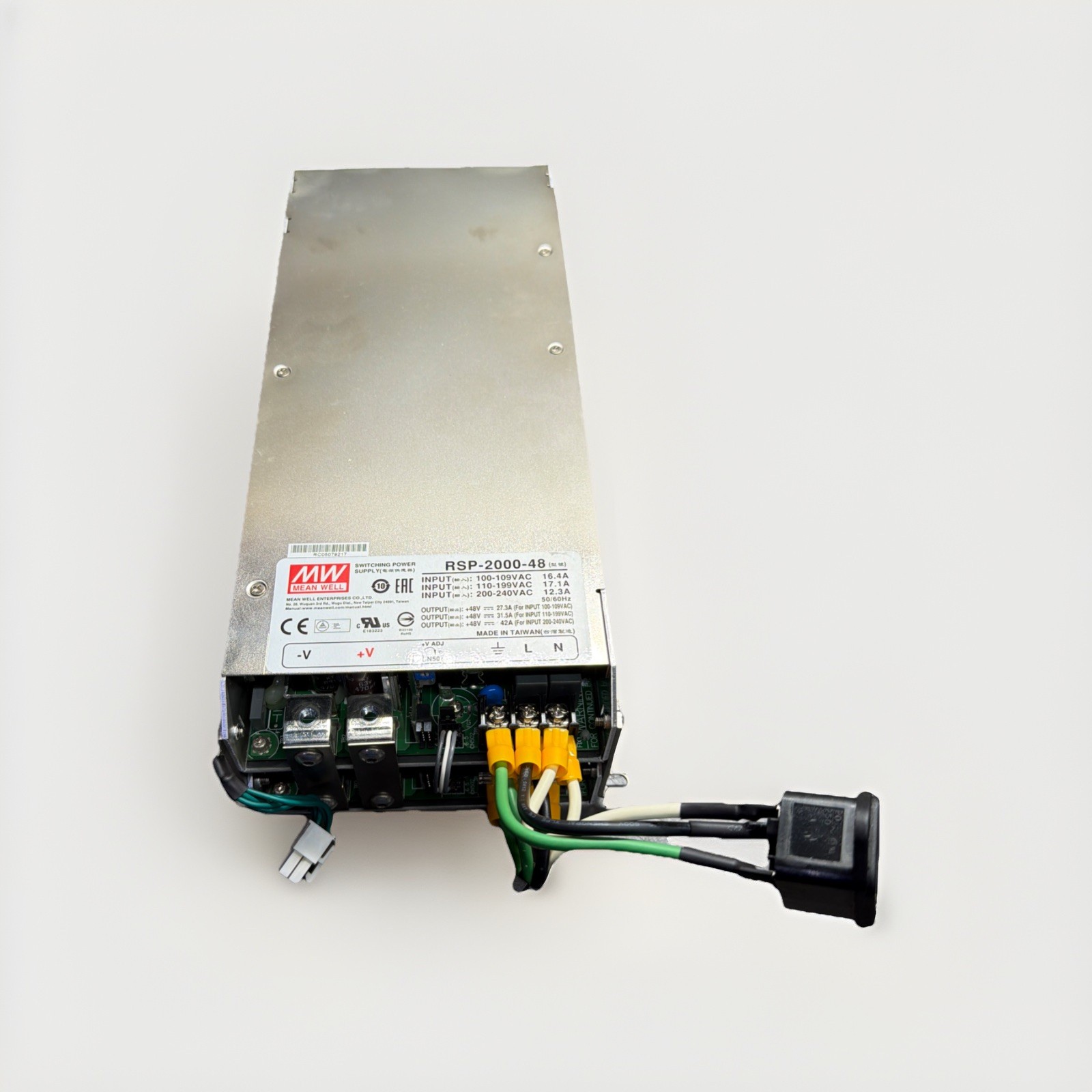 MEAN WELL RSP-2000-48 AC/DC Output Regulated Switching Power Supply – USED