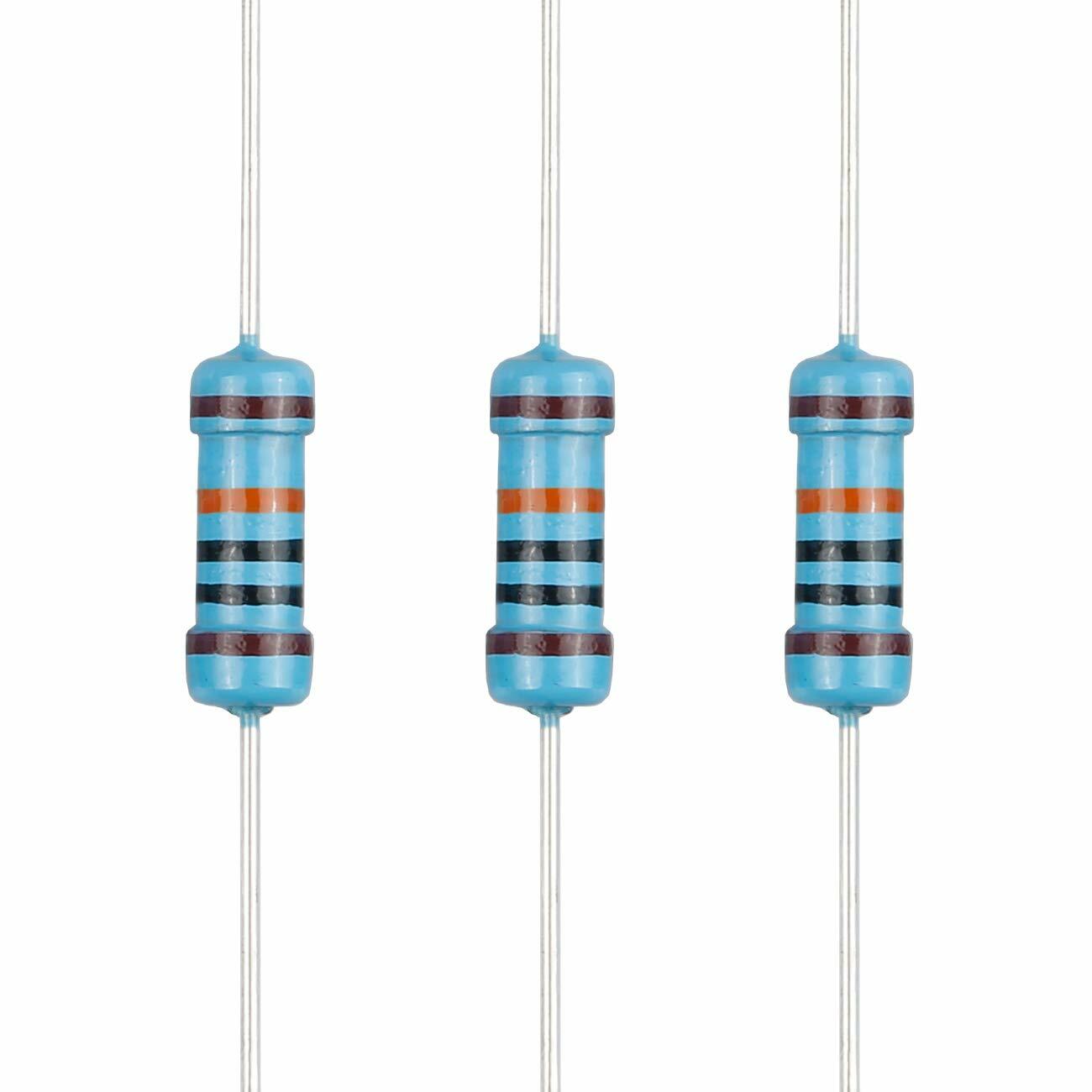 10pcs 100K ohm 1/4 Watts Metal Film Resistors 1% Tolerance Shipped USA