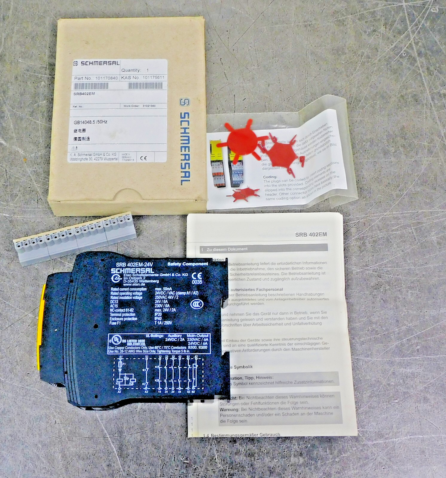 Schmersal SRB402EM Safety Relay Expander 4NO 2NC 24VAC/DC Cat.4 SIL3 Free Ship