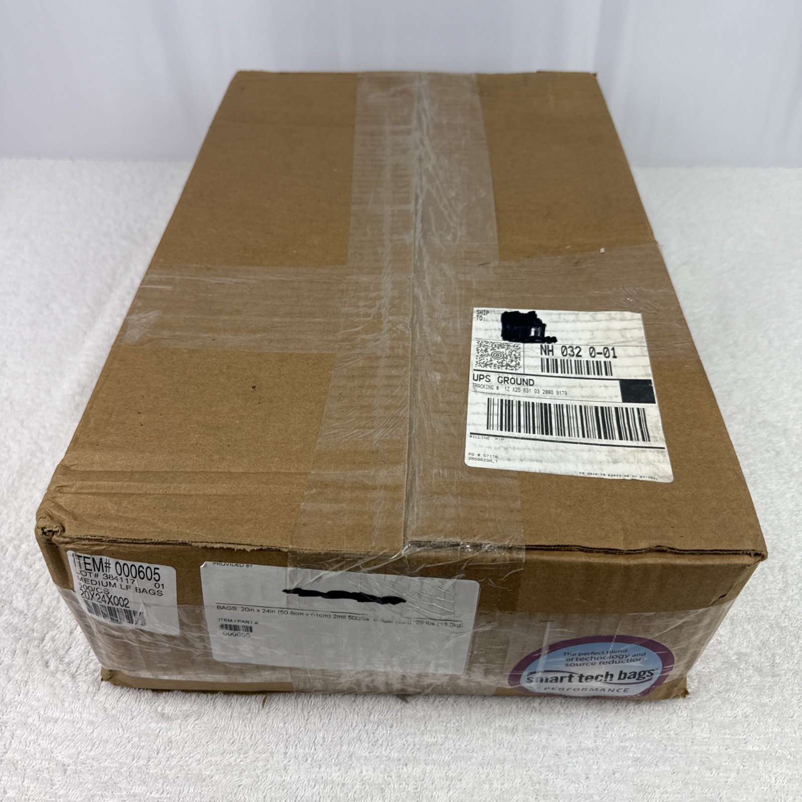 20in x 24in 2-Mil 500ct Clear Poly Bags Flat Open Top Plastic Packaging Packing