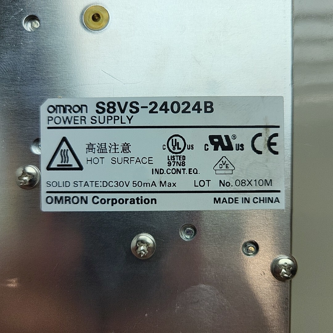 Omron S8VS-24024B Power Supply Input AC100-240V 3.8A Output 24VDC 10A *USED