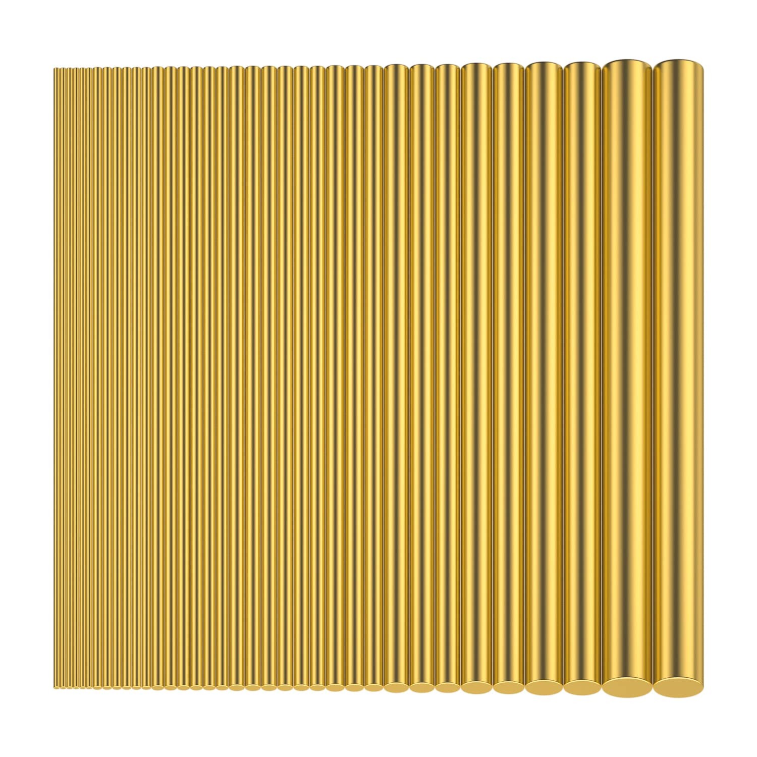 36 Pieces Brass Round Rods, Brass Rods Lathe Bar Stock, 1.0mm, 1.5mm, 2.0mm, …