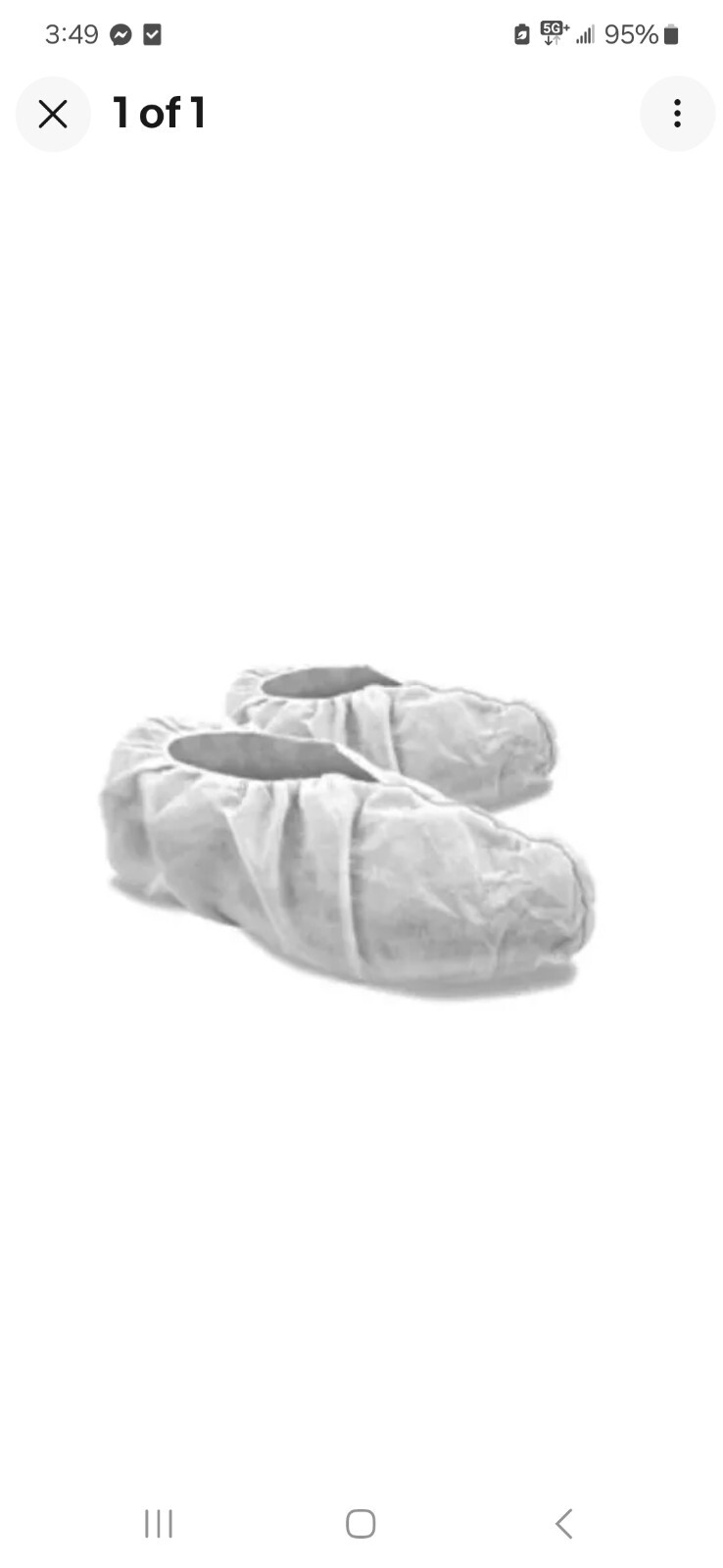 SAS- (6883-L) Shoe Covers- Large-White Non-Woven Polypropylene-300 Count