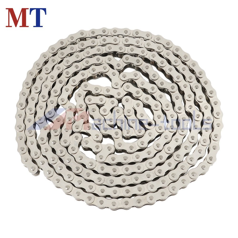 0.500 Inch #40SS Stainless Steel Roller Chain x 10 Ft+1 Free Connecting Links