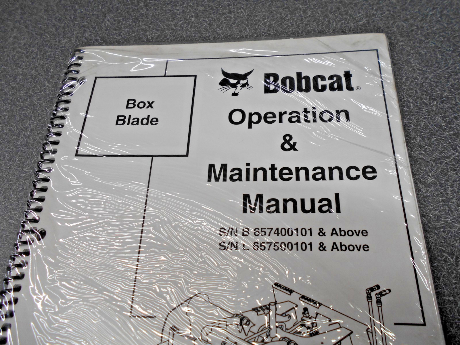 Bobcat Box Blade. Operation & Maintenance Manual. Paperback. 6901435. NOS, OEM!