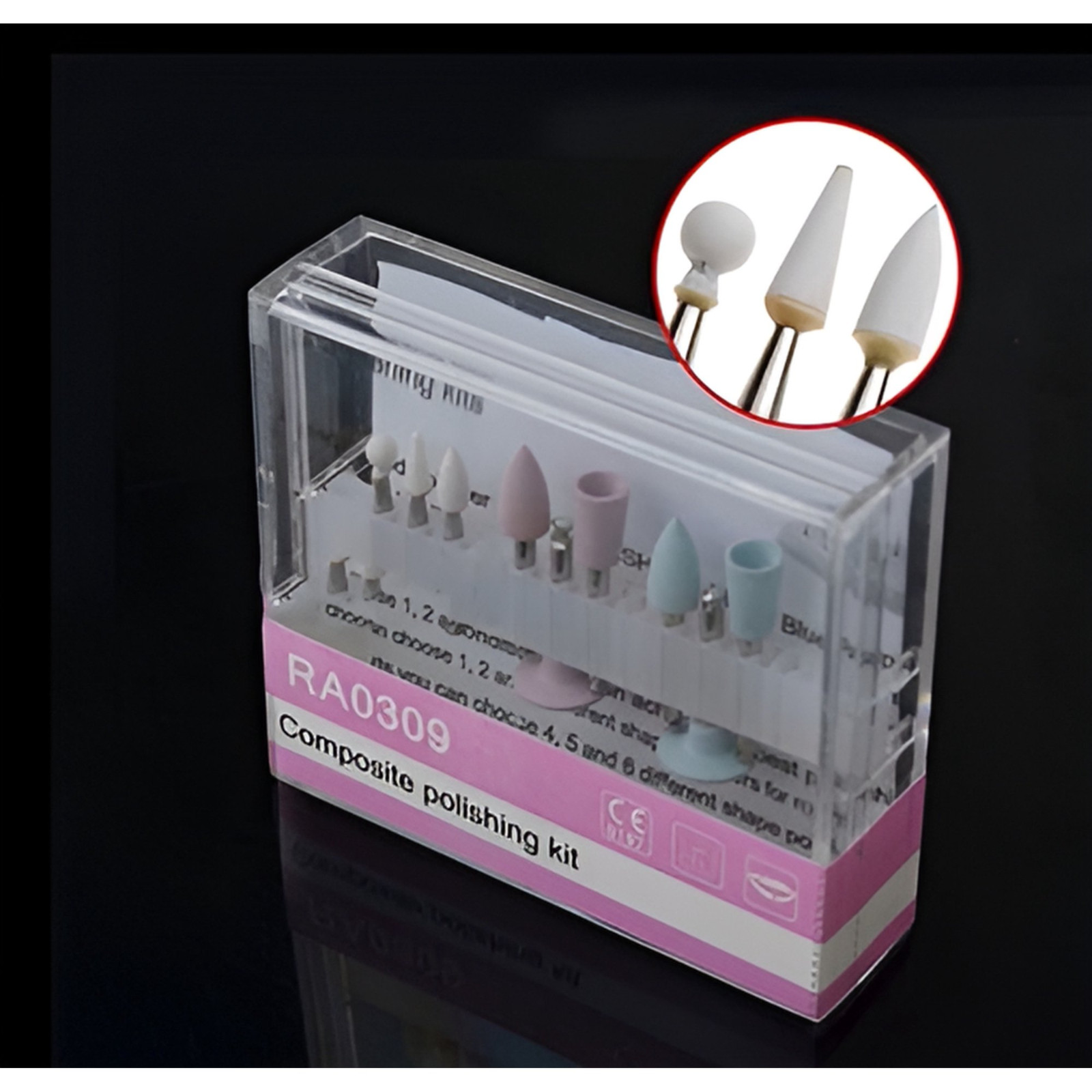 Dental Composite Polishing kit RA 0309 for Low-Speed Handpiece Contra Angle 9/PK