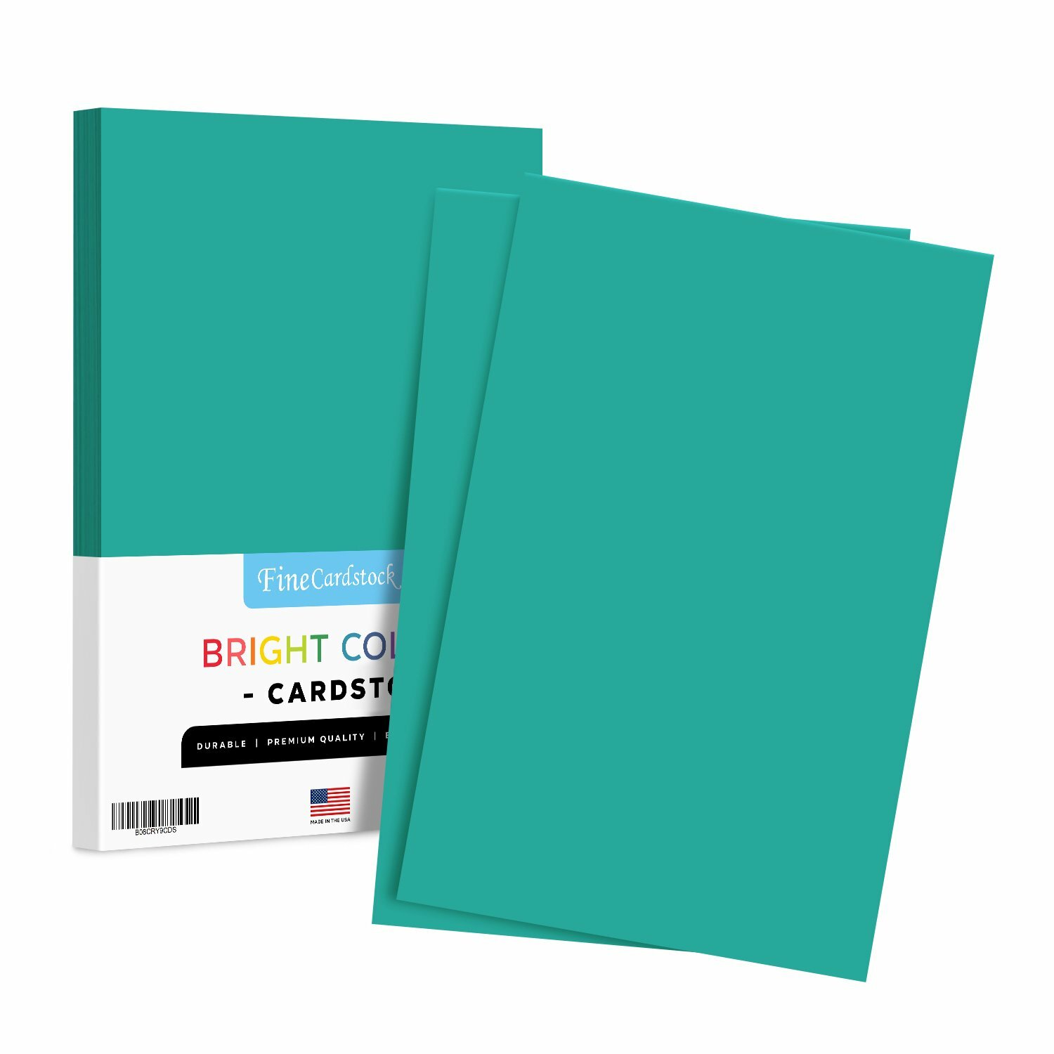 11 x 17″ Terrestrial Teal Bright Color Cardstock Paper, 65lb Cover, 50 Sheets