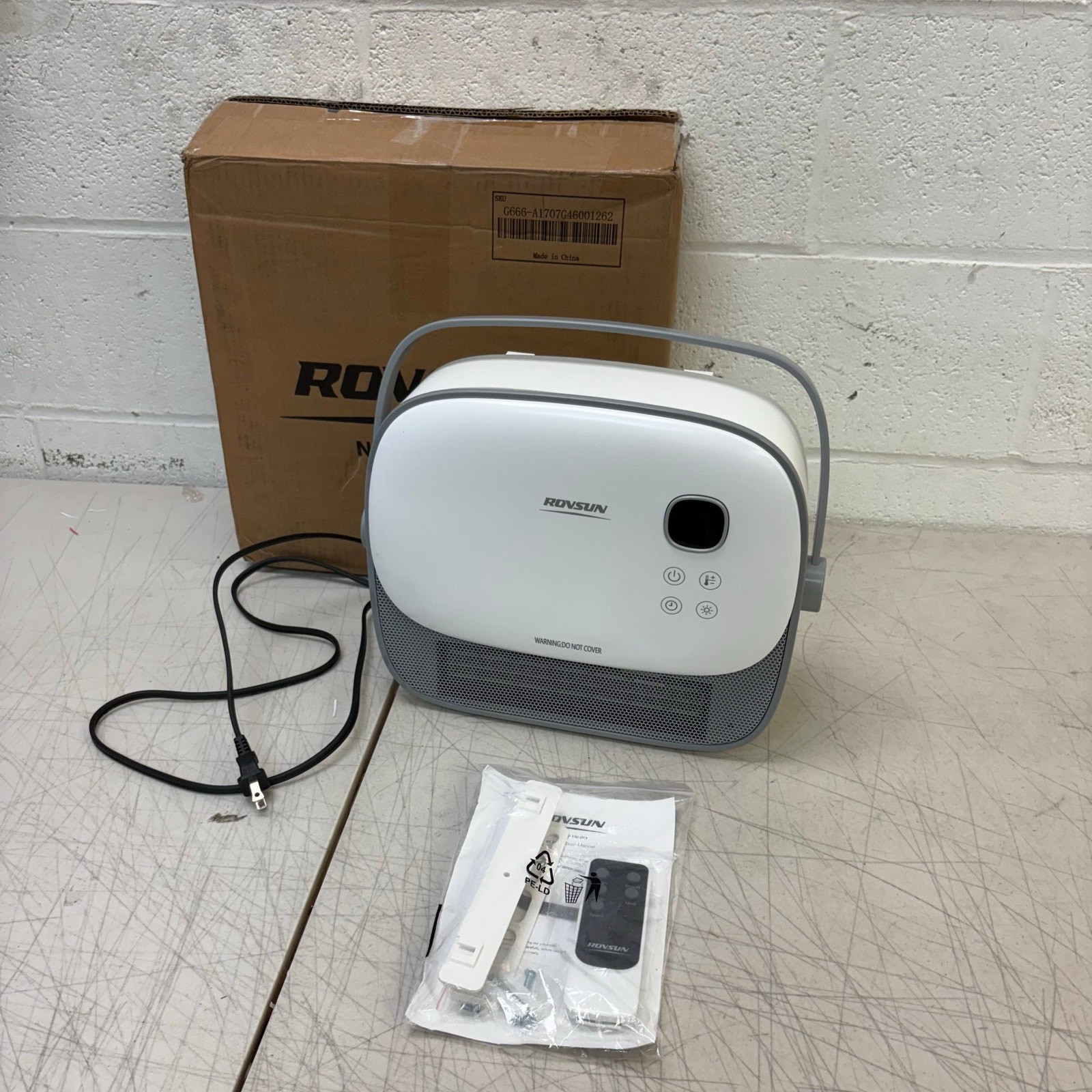 ROVSUN 1500W Wall-Mounted & Freestanding Heater with Portable Handle 120V