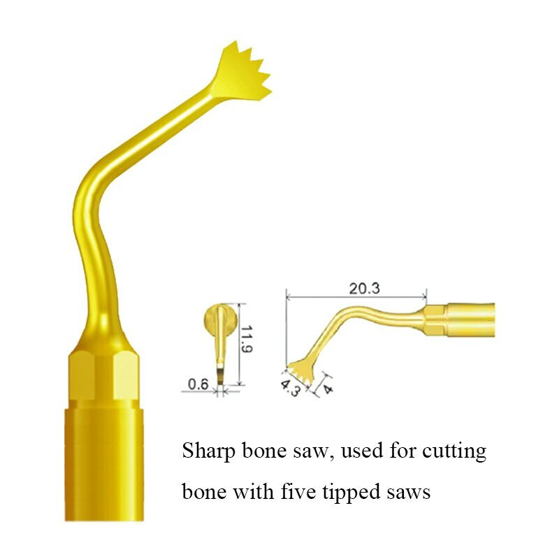 Dental Piezo Surgery Tips Ultrasonic Bone Cutting Fit for Mectron Woodpecker NSK