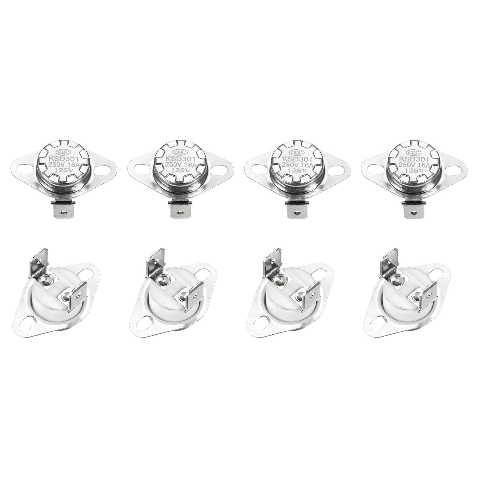 Thermostat KSD301 125°C/257°F 16A NO Adjustable for Thermal Switch 8pcs
