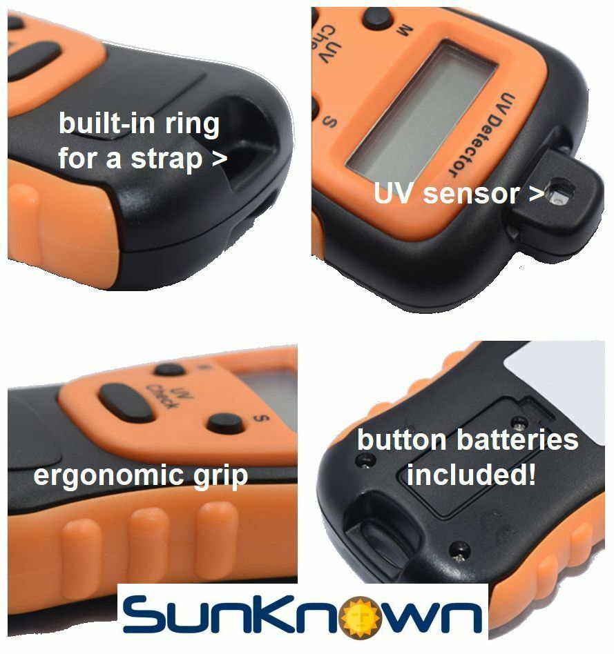 Sunlight Meter for Measuring Harmful Ultraviolet Solar Light Radiation UV Index
