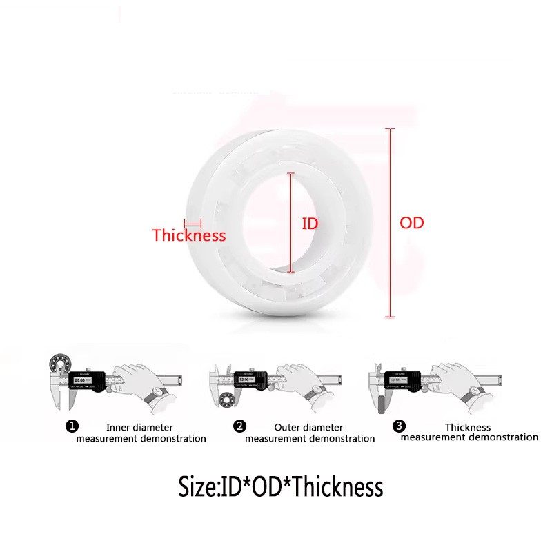 Miniature ZrO2 Zirconia Full Ceramic Ball Bearing Resistant Corrosion Bearings