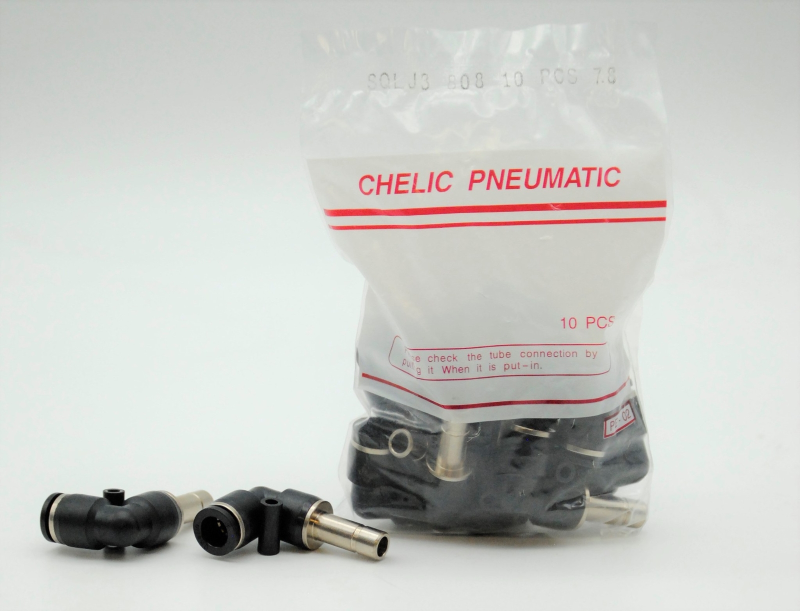 CHELIC SQLJ3 8 Plug-in 90° elbow push to connect Fitting (10 PCS PER BAG)