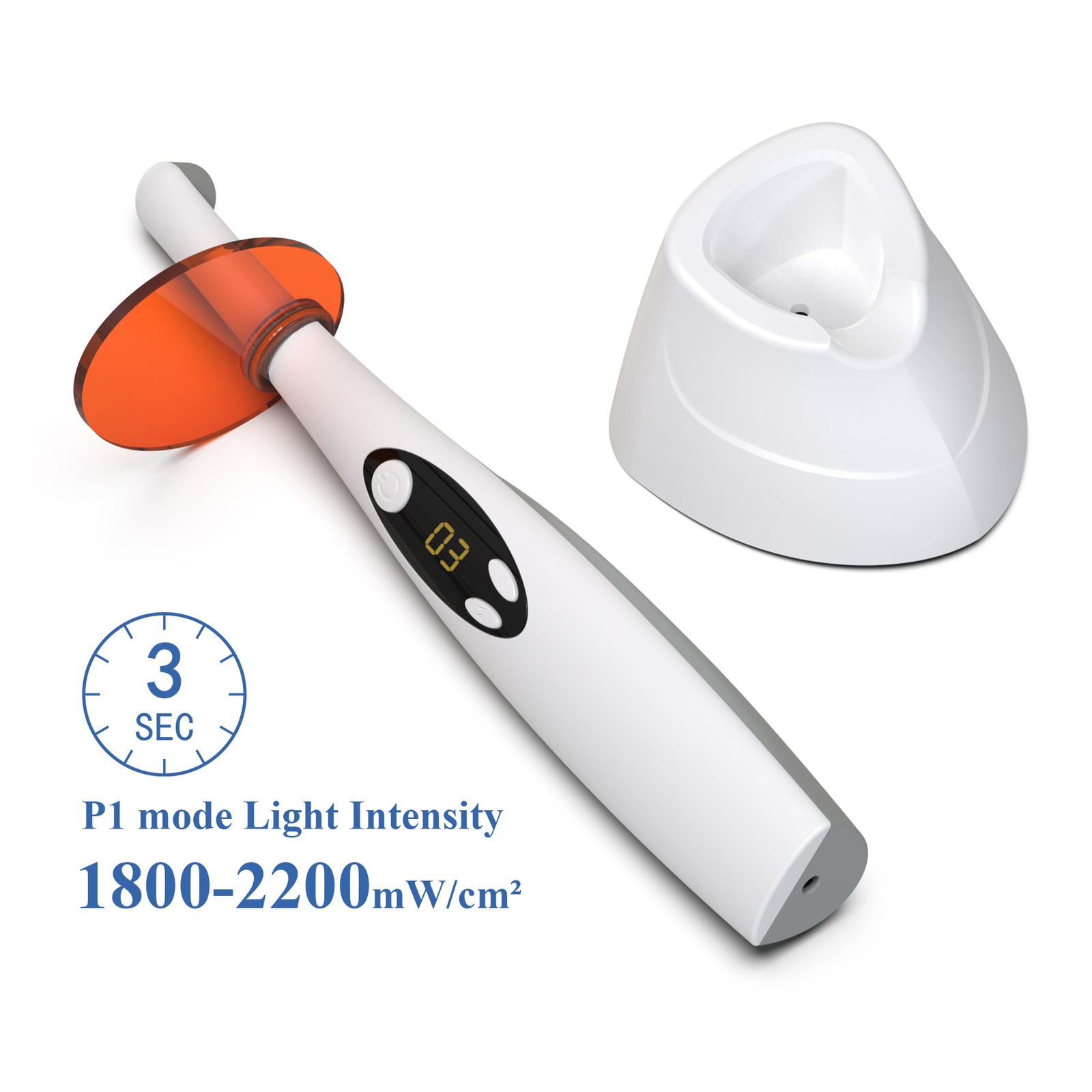 Dental Wireless LED Curing Light USB Charger Dental Photopolymerizer Lamp