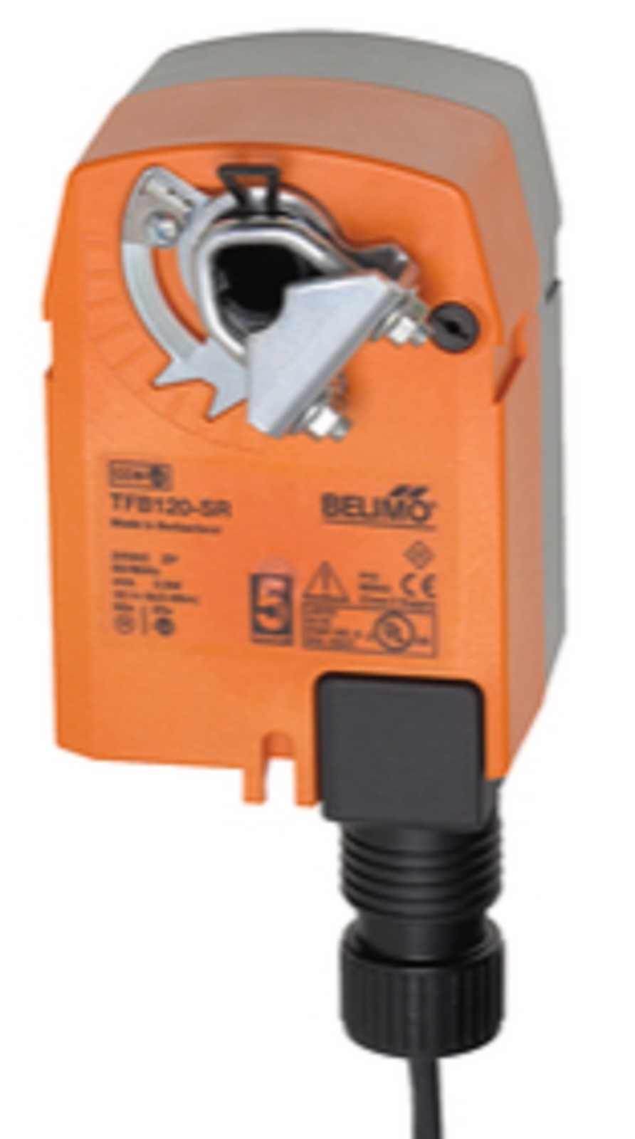 Belimo TFB120-SR Actuator, 22in-lb 2.5Nm, Spring Return, AC 100-240V, 2-10V, Mod
