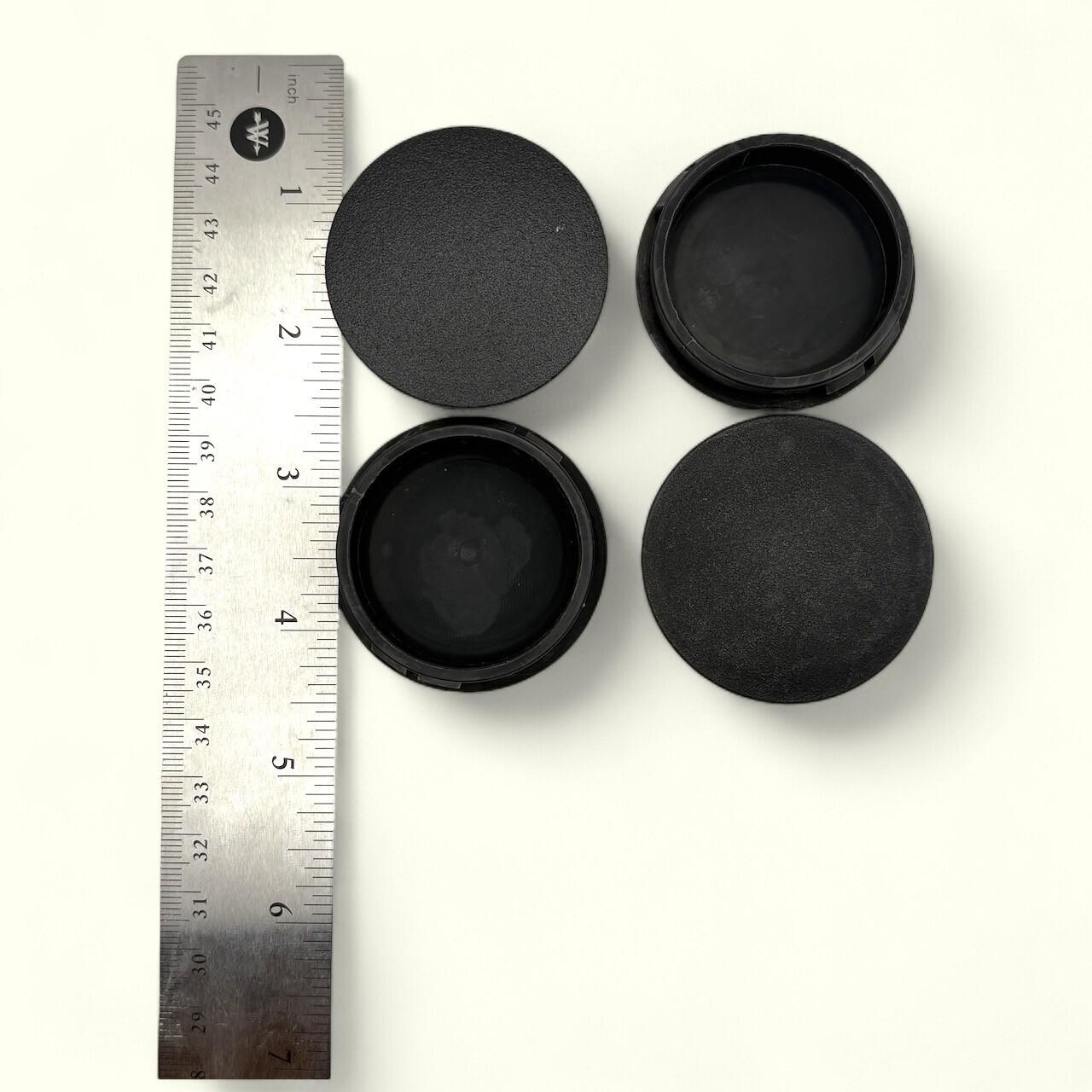 1 3/4″ Hole Nylon Locking Panel Plugs Black/White Dome Cover 1 15/16″ Top Width