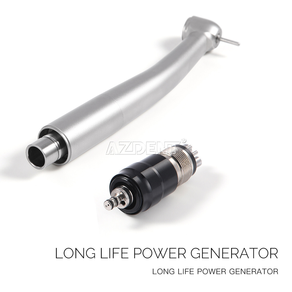 Dental LED E-generator LED Quick Coupler 4 way Spray Clean Head handpiece AZDENT