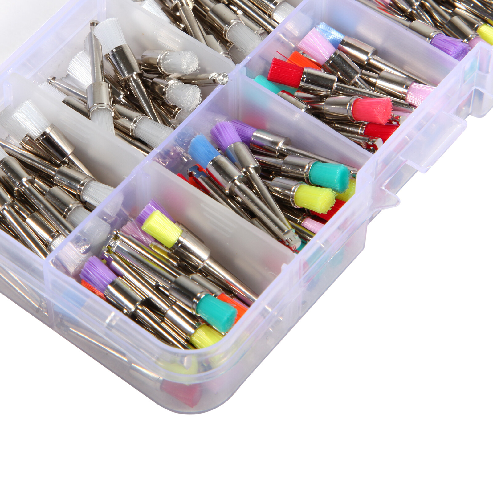 200 pcs Dental Teeth Prophy Brushes Polishing Tapered Latch Type Mixed 2.35mm po