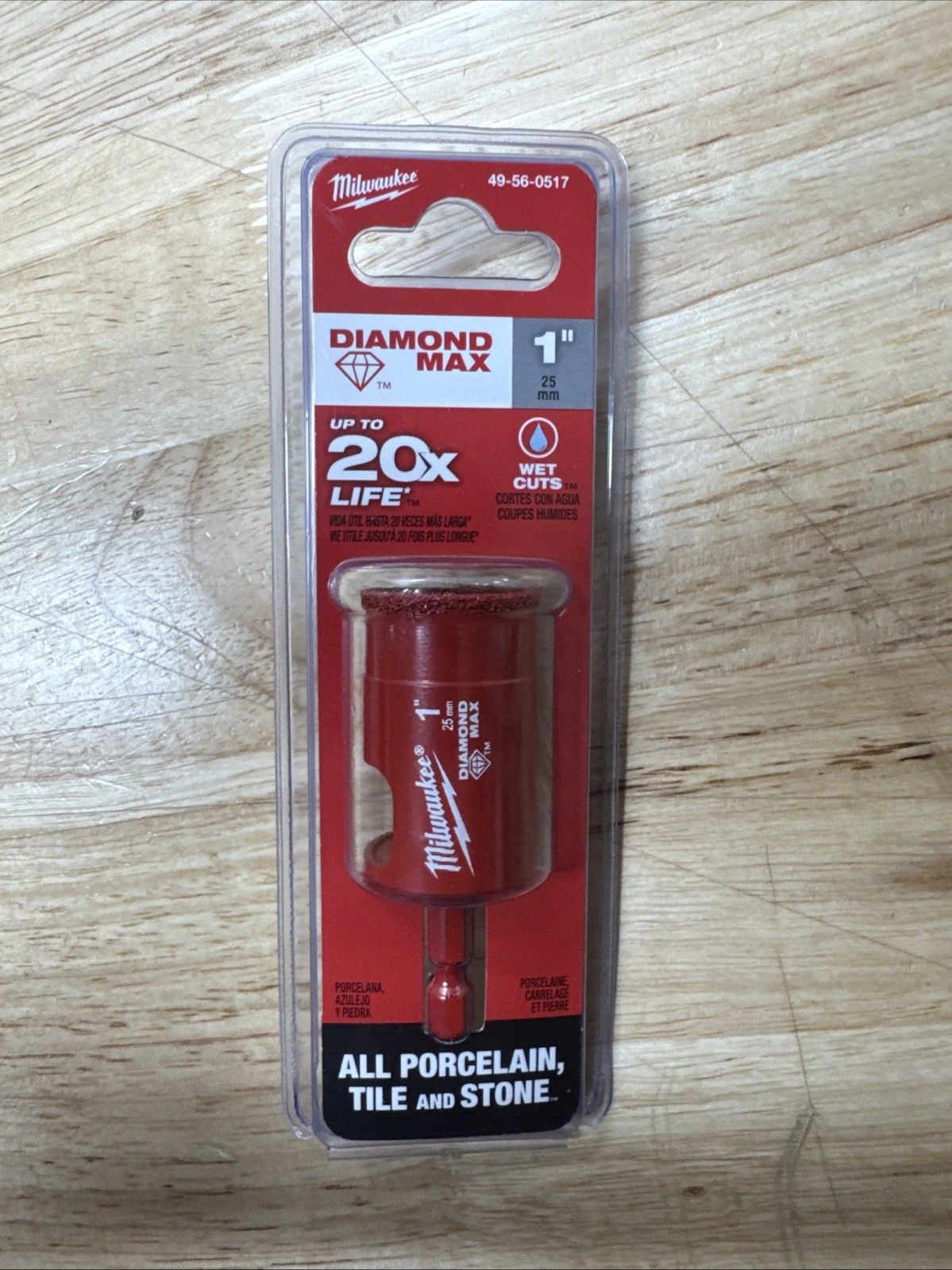 Milwaukee 1 in. Diamond Max Hole Saw Model # 49-56-0517 (Brand new Sealed)