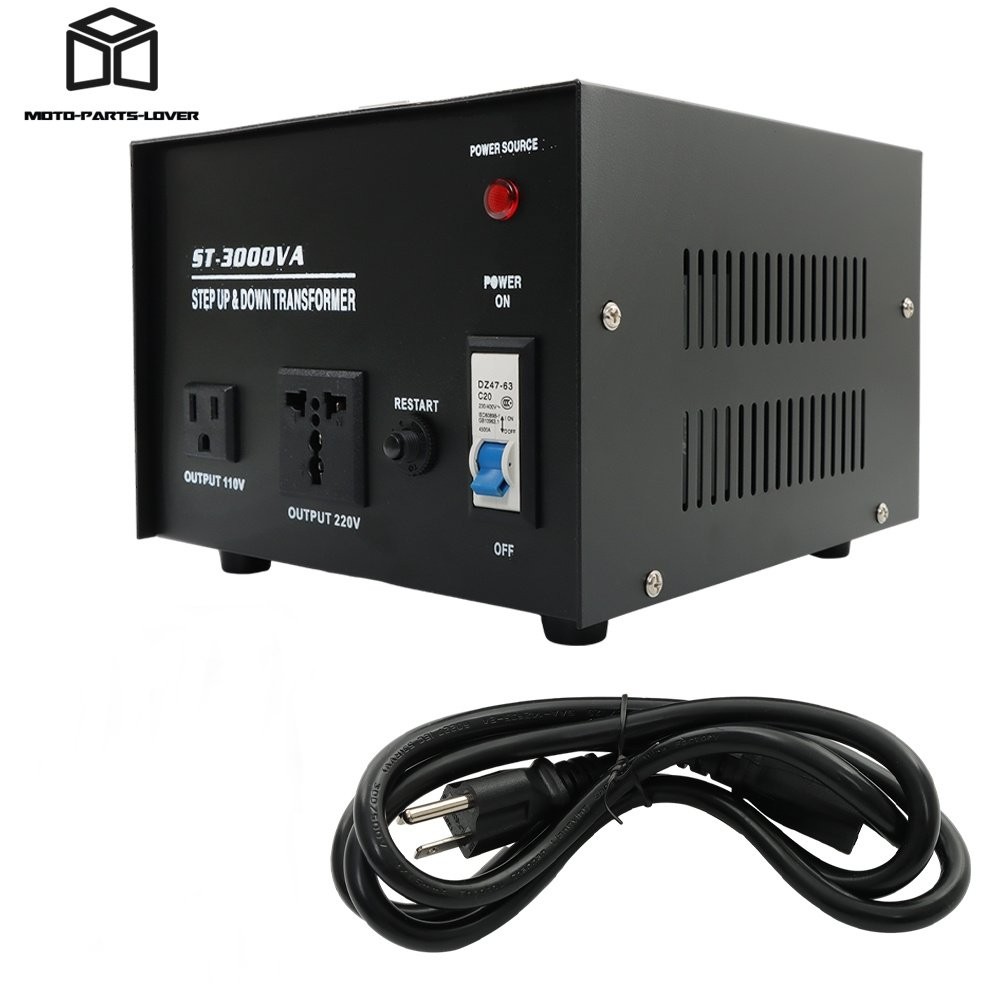 3000 Watt Voltage Converter Transformer Step Up/Down 110V To 220V/220V To 110V