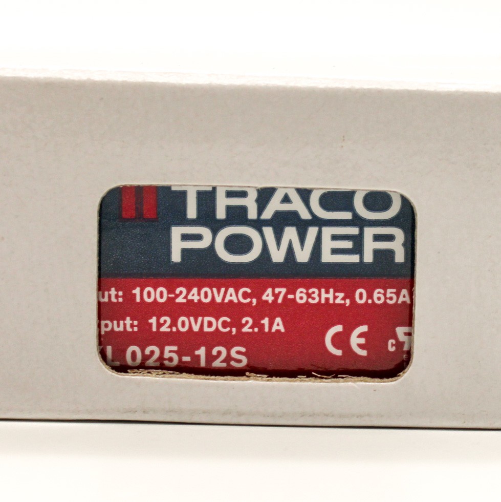 Traco Power TXL 025-12S Enclosed Industrial 12V 2.1A AC-DC Power Supply