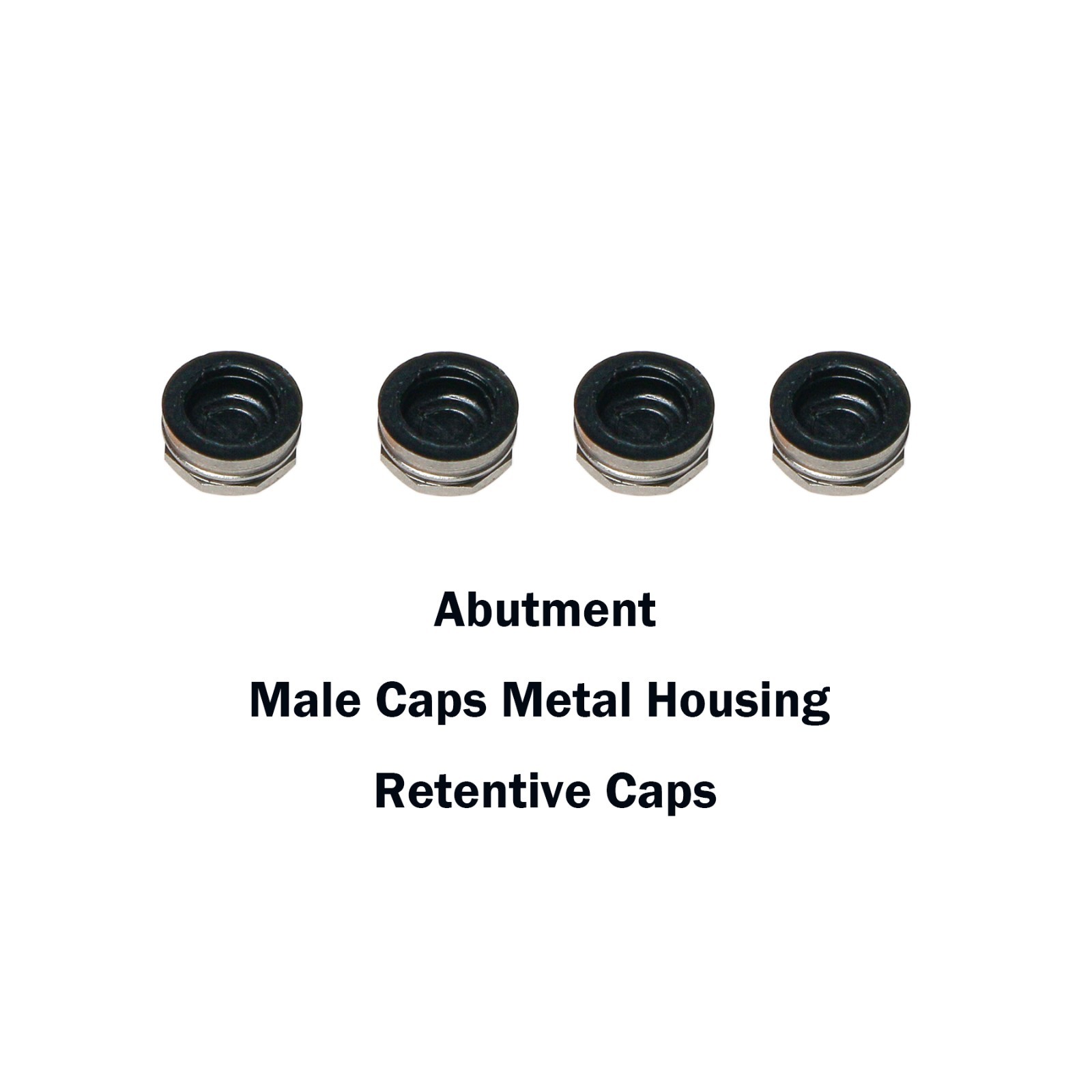 Dental Overdenture Implant Locator Abutment Retention Caps Male Cap Inserts Set