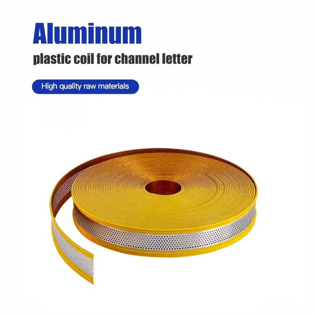 Punching Aluminum Plastic Coil for Channel Letter Strip w/ Holes Edge Trim Cap