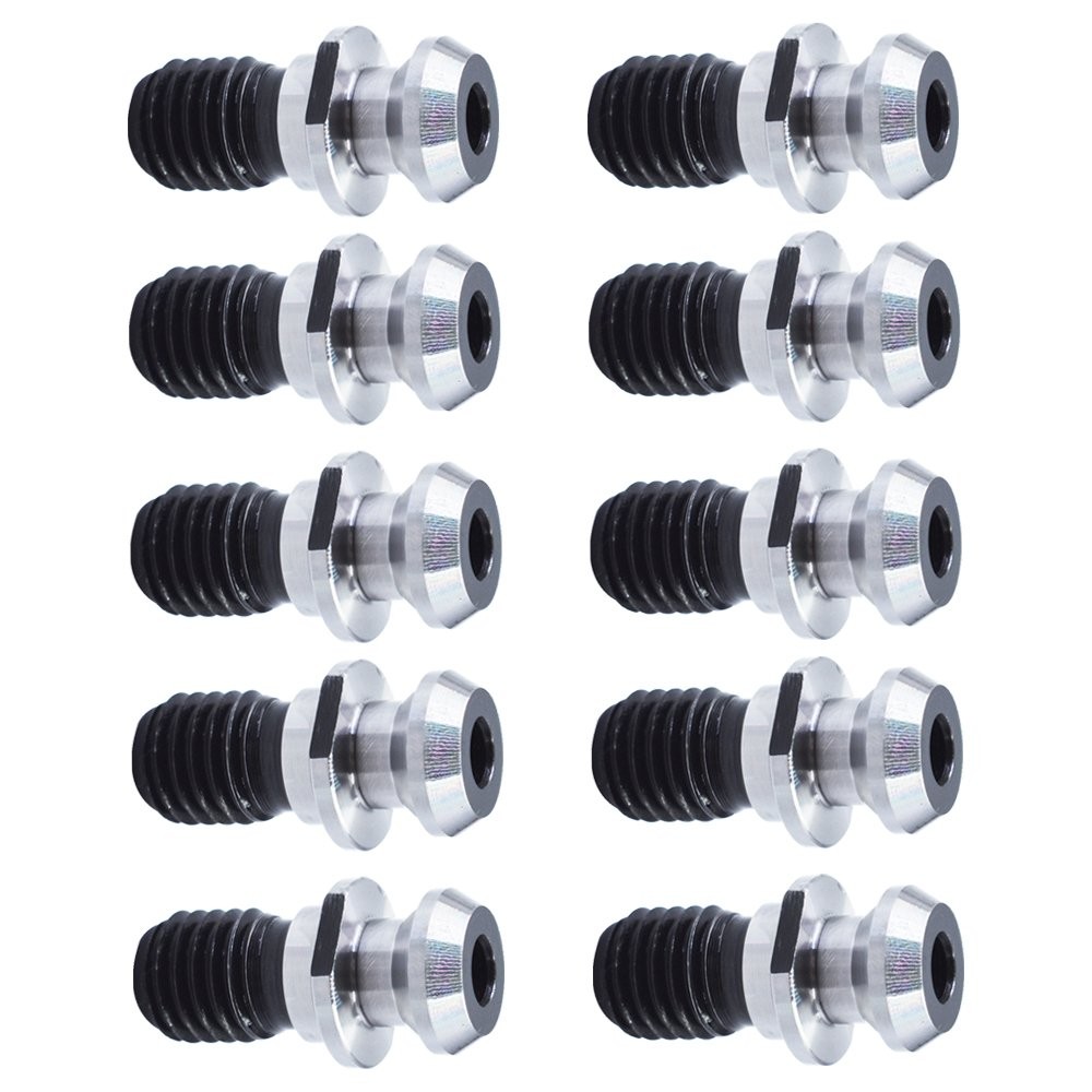 Coolant Pull Stud Retention Knob For Mazak Fadal HURCO Okuma10Pcs CAT40 45°.740″