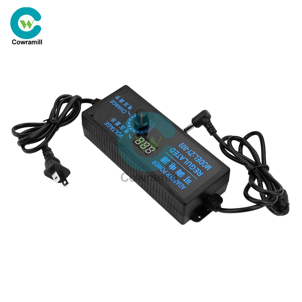 Adjustable AC-DC Power Supply Adapter Charger Variable Voltage 3V-24V Universal