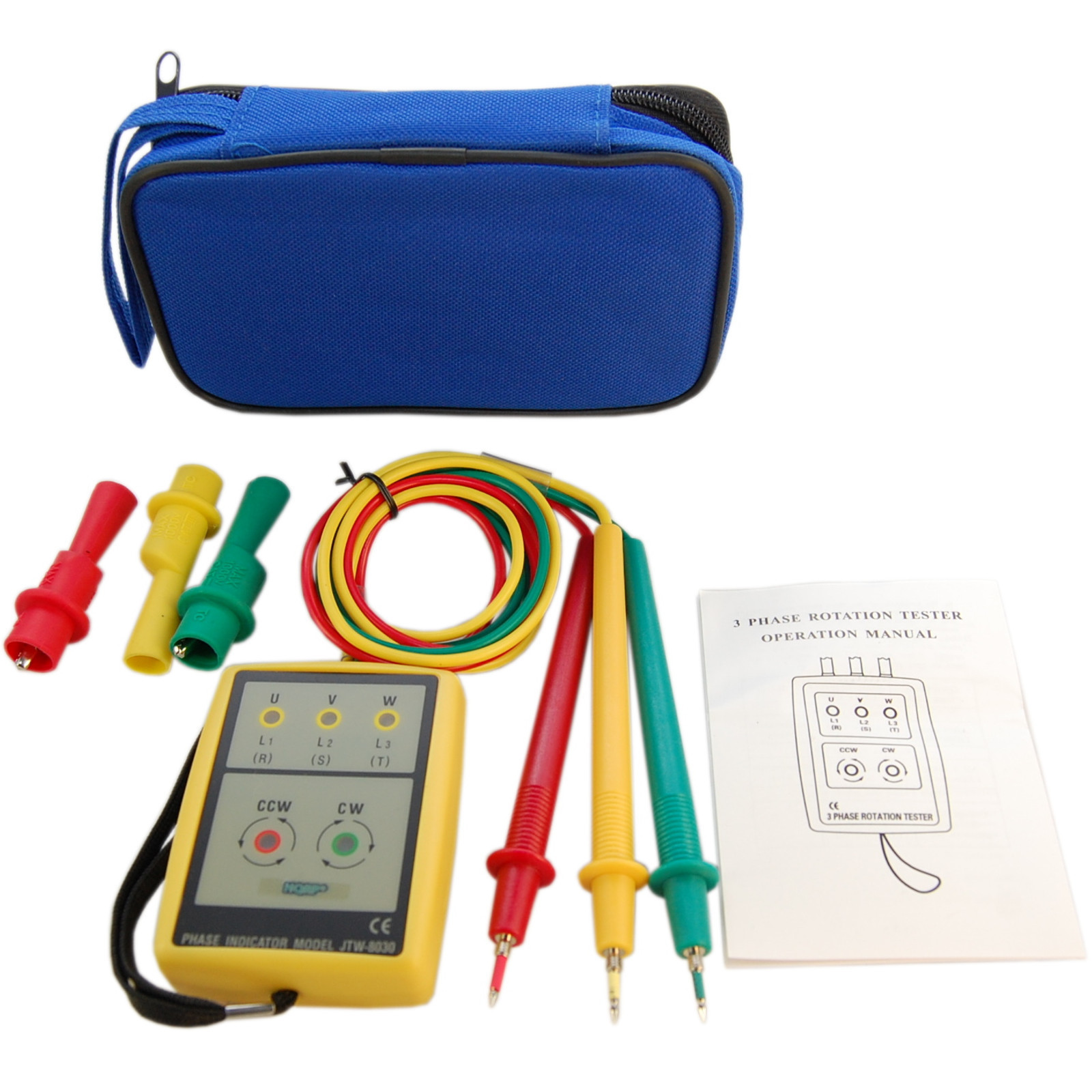 3 Phase Sequence Rotation Tester With LED And Buzzer Indicator Detector Checker