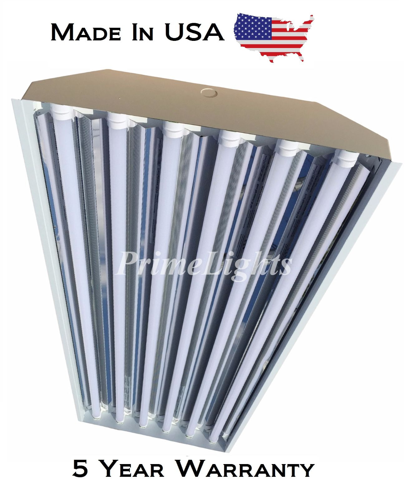 6 Bulb / Lamp T8 LED High Bay Warehouse, Shop, Commercial Light Fixture (QTY 12)