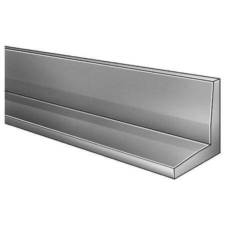Zoro Select Ha.125X1.5-72 Angle,Steel,1/8 In T,1 1/2 In Leg,6 Ft