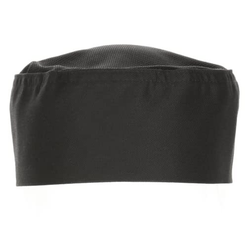 Unisex Adult Cool Vent Chef Beanie Black One Size
