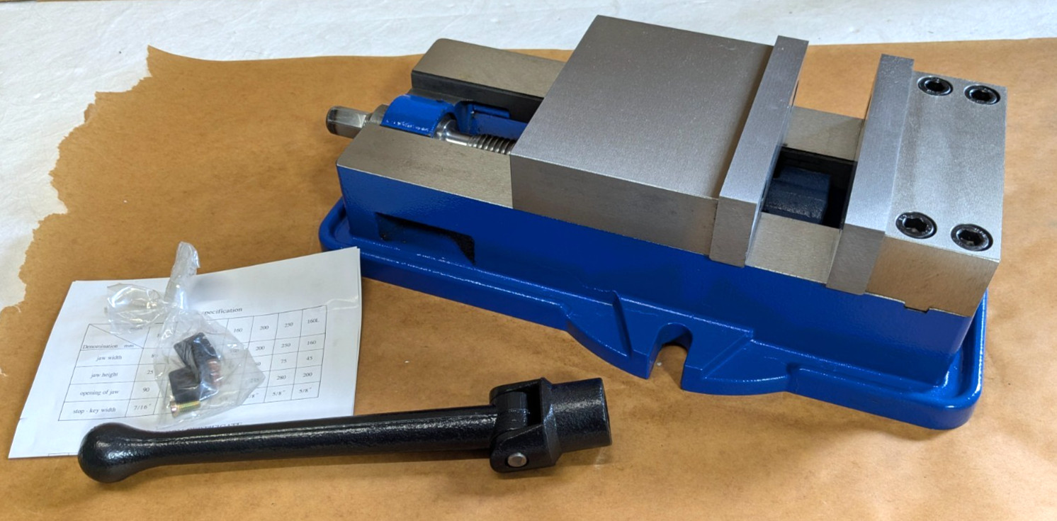 Precision Machine Vise Single-Station 6″ Jaw Width 7-1/2″ Jaw Opening