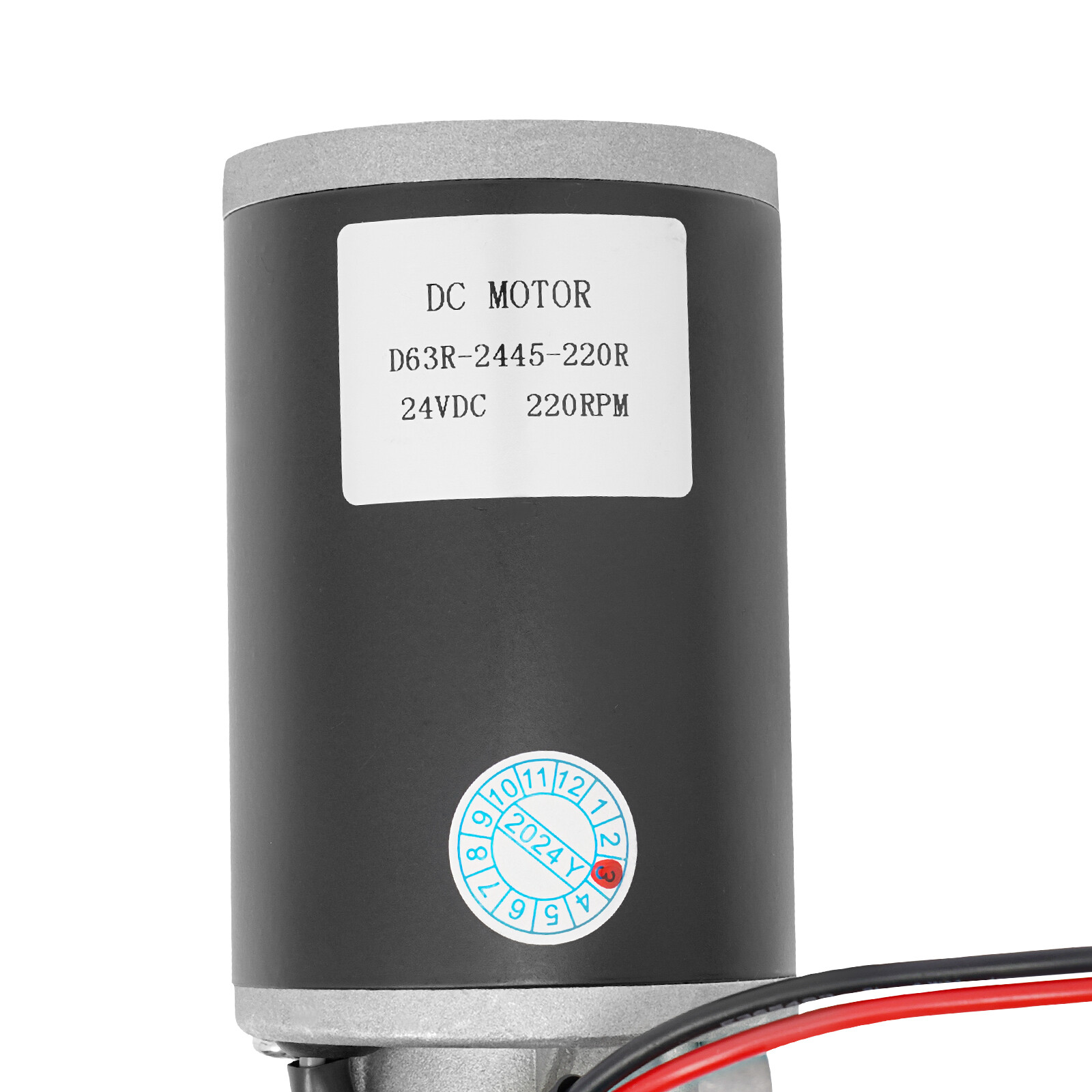 Electric Worm Gear Motor Right Angle Reversible 220 RPM Torque 45W DC 24V
