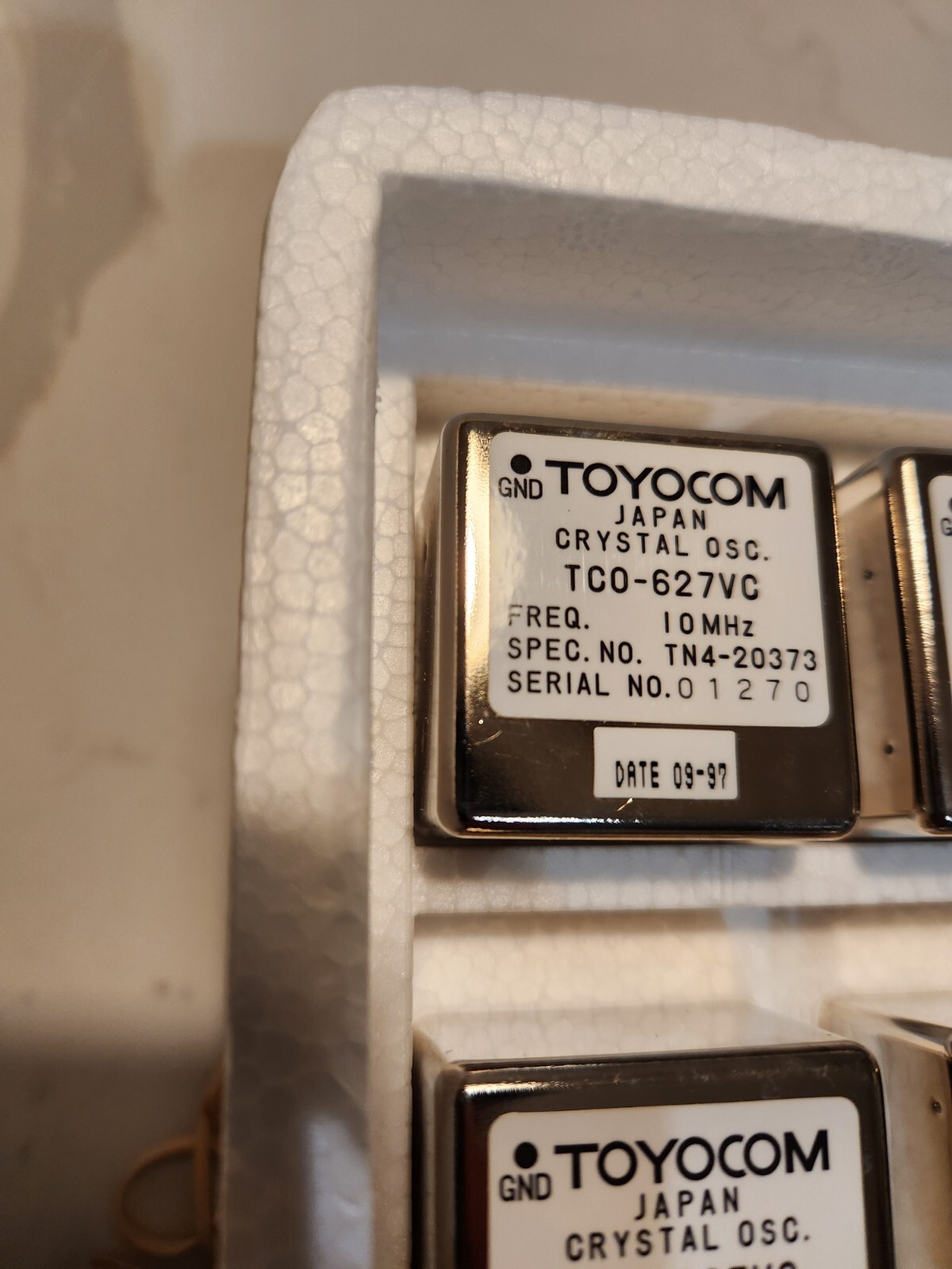 TOYOCOM TCO-627VC 10MHZ FREQUENCY REFERENCE OCXO OVEN Crystal Oscillator